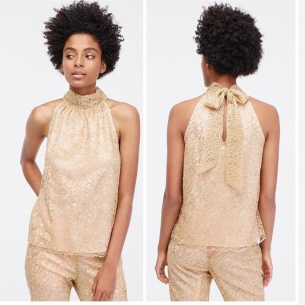 JCrew Lace Halter Top -size S - Picture 5 of 5